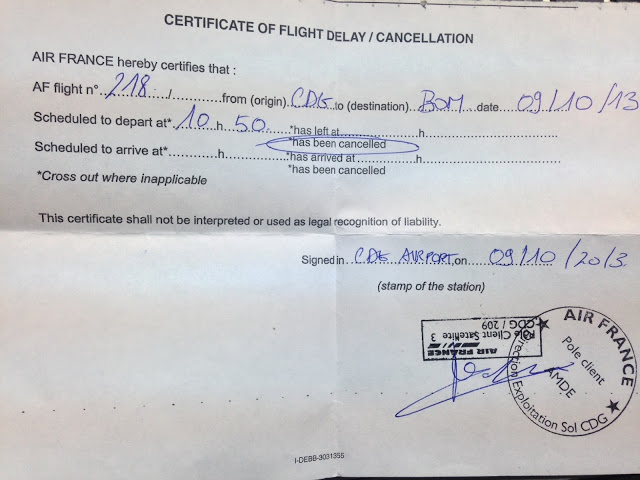 certificate cancellation flight delay france air interactive marketing letter shah detailing meanwhile journey added also his consumer indian