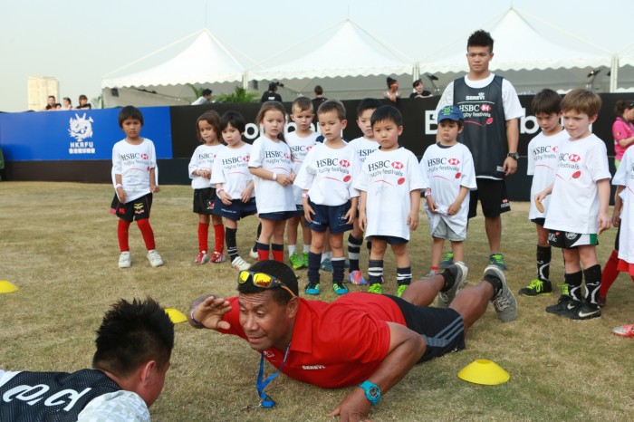Rugby Sevens legend, Waisale Serevi of Fiji, led a coaching session