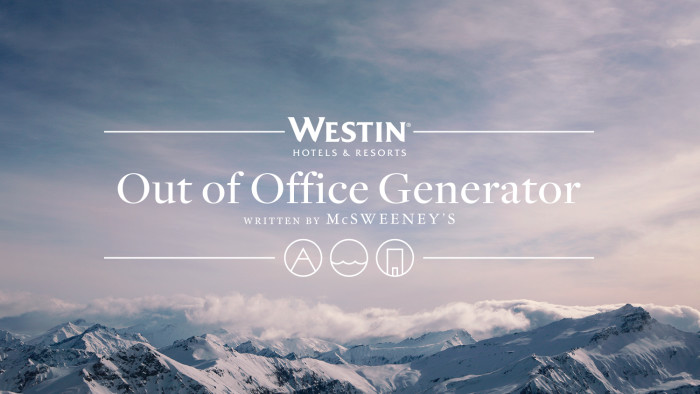 Out of office generator