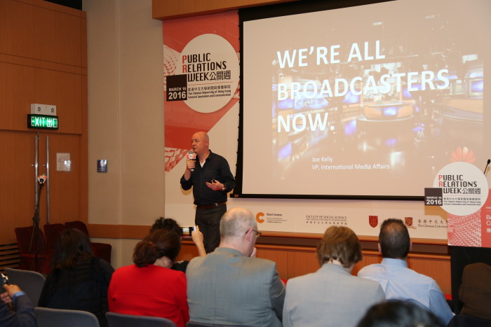 Joe Kelly, vice president of international media affairs at Huawei