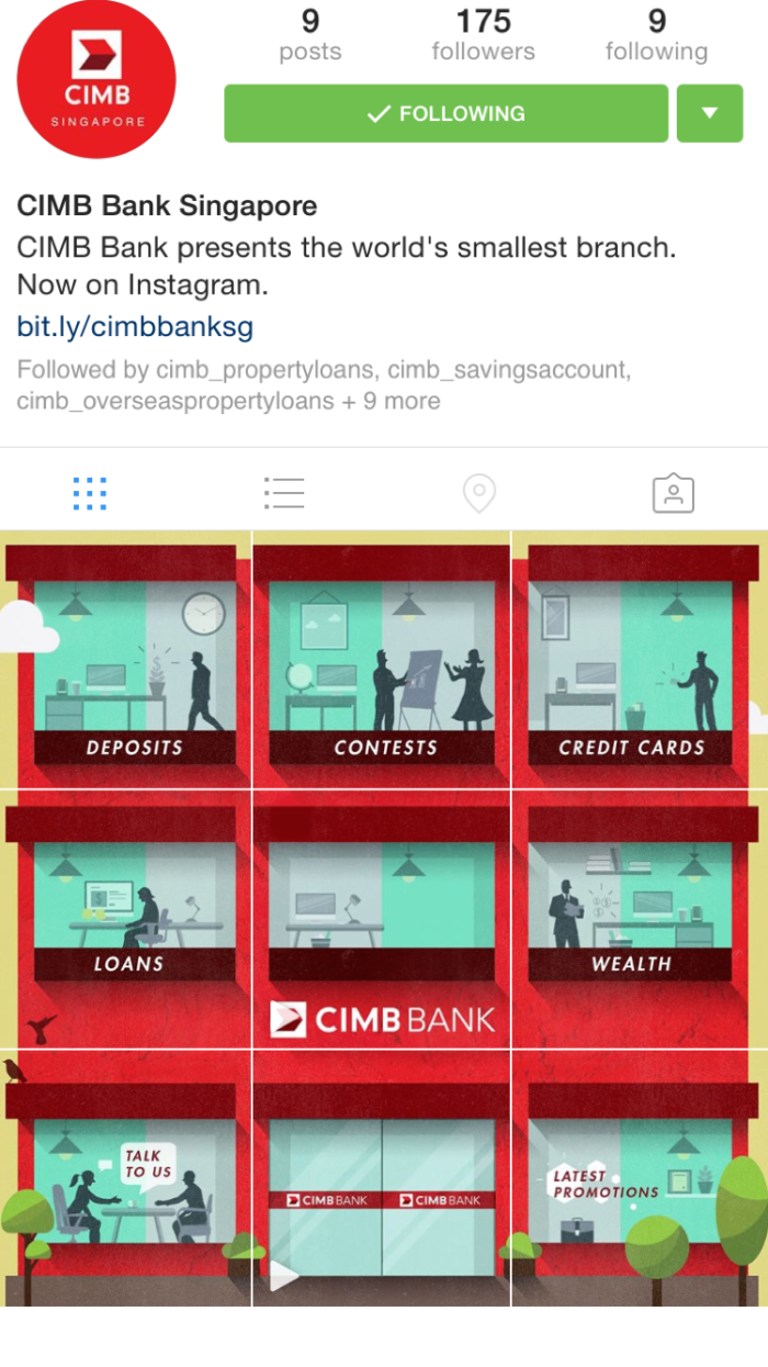 CIMB Bank Singapore Instagram Branch