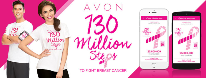 Avon Philippines helps to raise 130 million steps to fight breast cancer