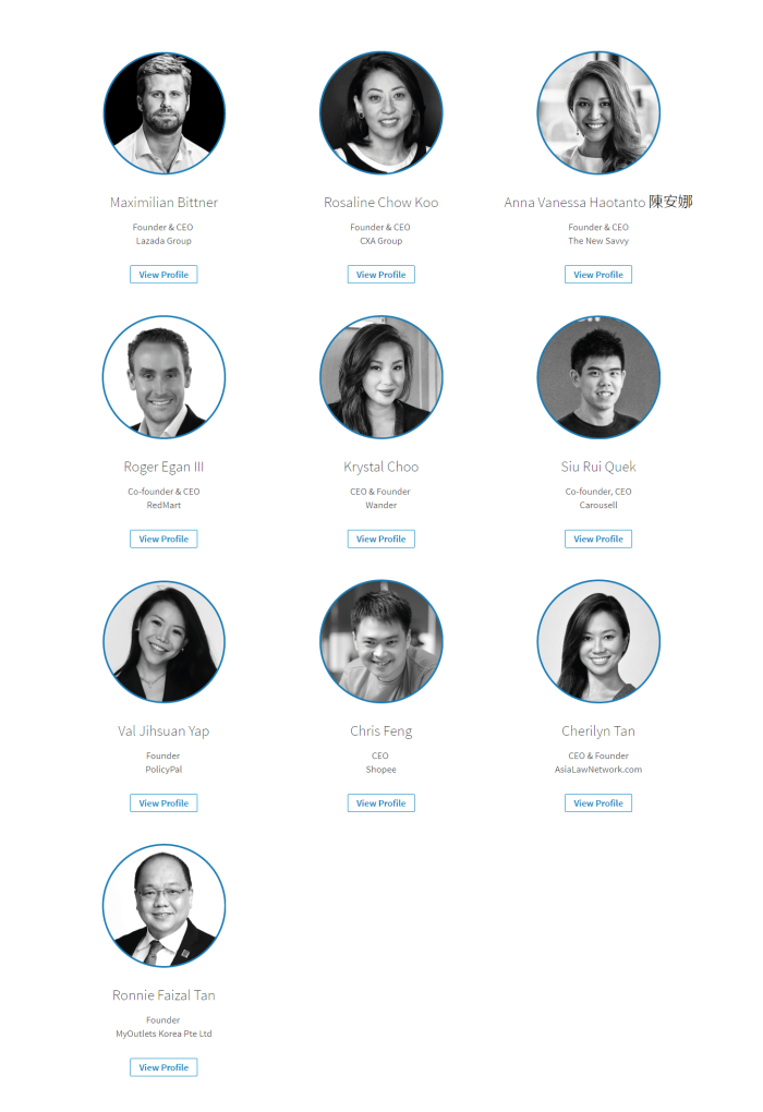 Founders LinkedIn Power Profiles in Singapore 2017