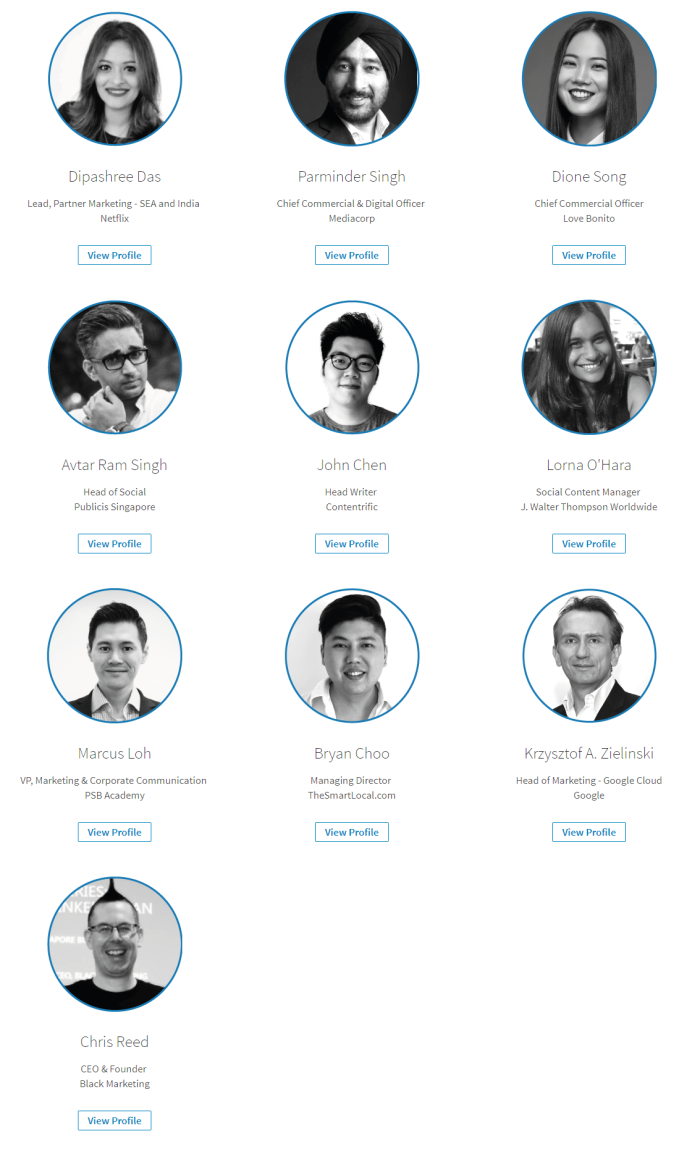 Marketing Advertising LinkedIn Power Profiles in Singapore 2017 (1)