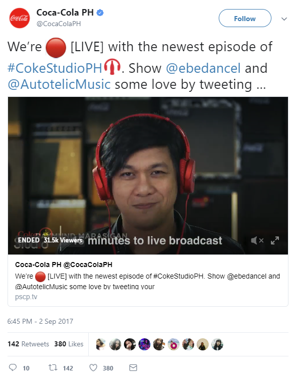 CokeStudio PH Tweet 1