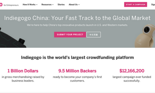 Indiegogo launches programme for Chinese innovators